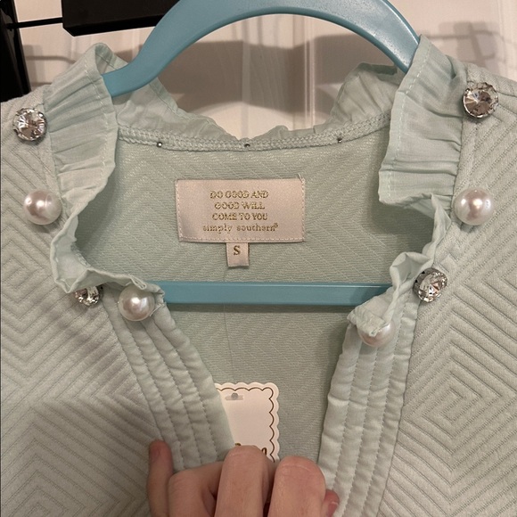 Simply Southern Light Green Midi Dress - Picture 3 of 5